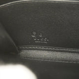 【5mc2688】グッチ 長財布 グッチシマ 544473 レザー ブラック シルバー金具【中古】レディース