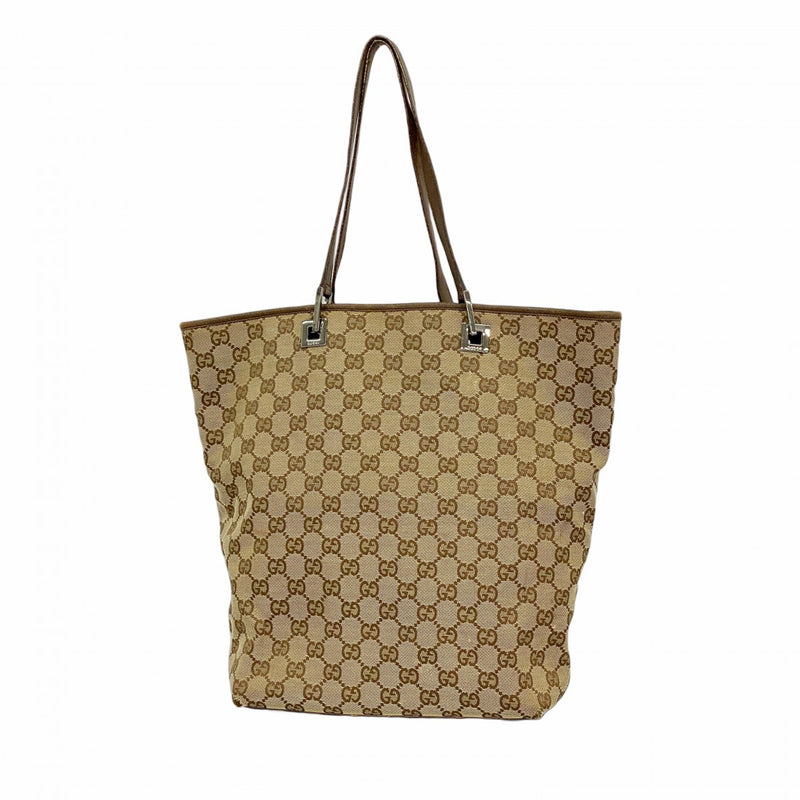 【GUCCI】GGキャンバス トートバッグ 保存袋付／ベージュ GUCCI】GGキャンバス トートバッグ 保存袋付／ベージュ