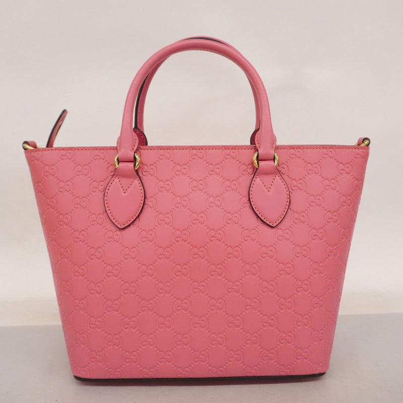 sachi‪ ꪔ̤様 5mc2788】グッチ ハンドバッグ グッチシマ 432124 レザー ピンク