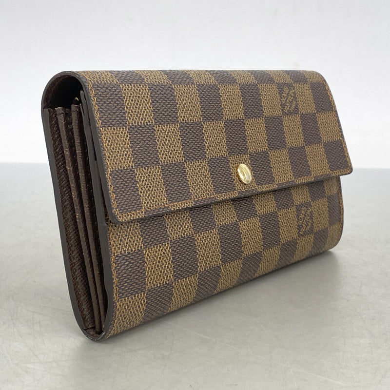 【極上美品】ルイヴィトン ダミエ エベヌ ポルトフォイユ サラ 長財布 5mc3827】ルイヴィトン 長財布 ダミエ ポルトフォイユサラ