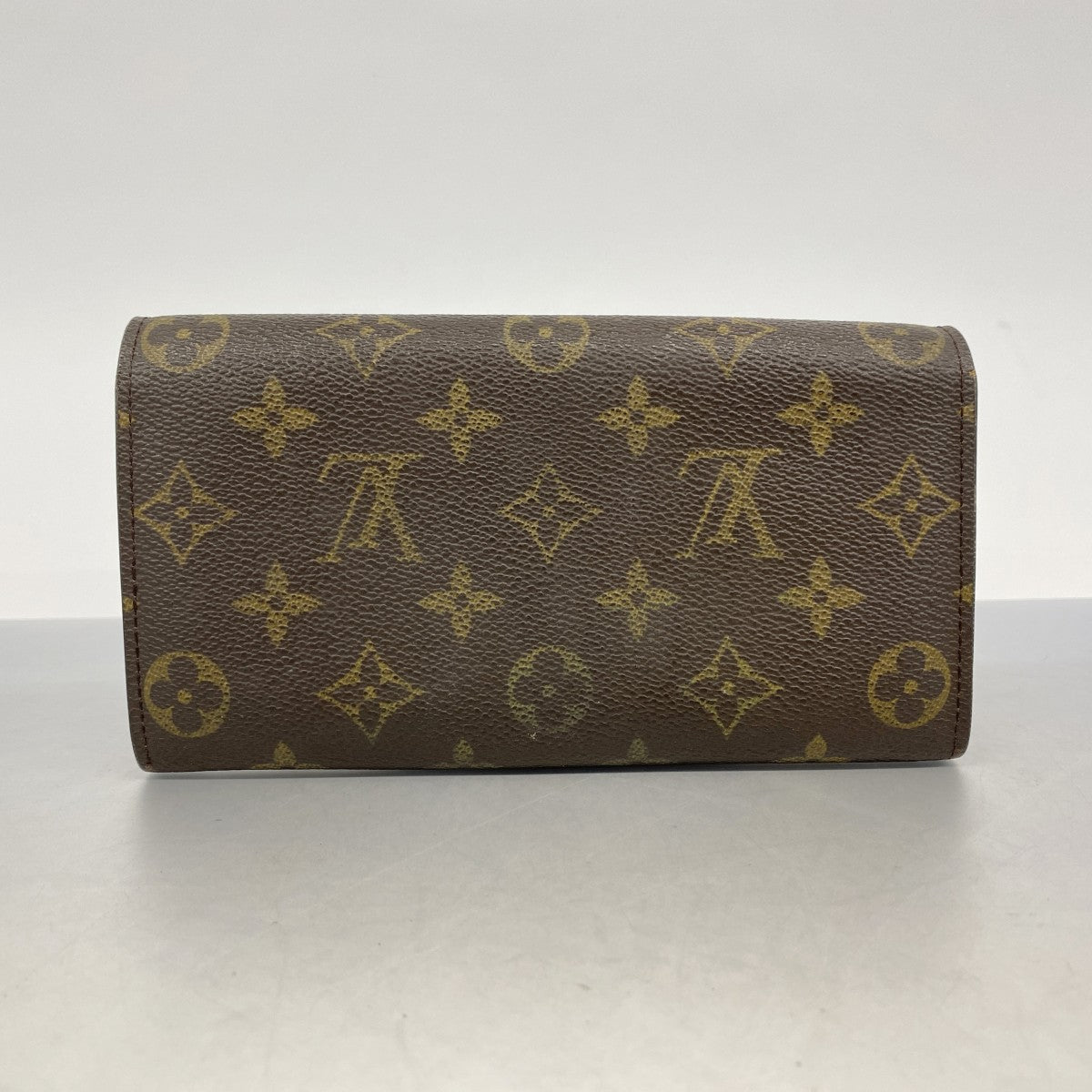 美品 ルイヴィトン　モノグラム　サラ　ポシェット　ポルトモネ　クレディ　長財布 LOUIS VUITTON ルイ ヴィトン 長財布 ファスナー付き長財布