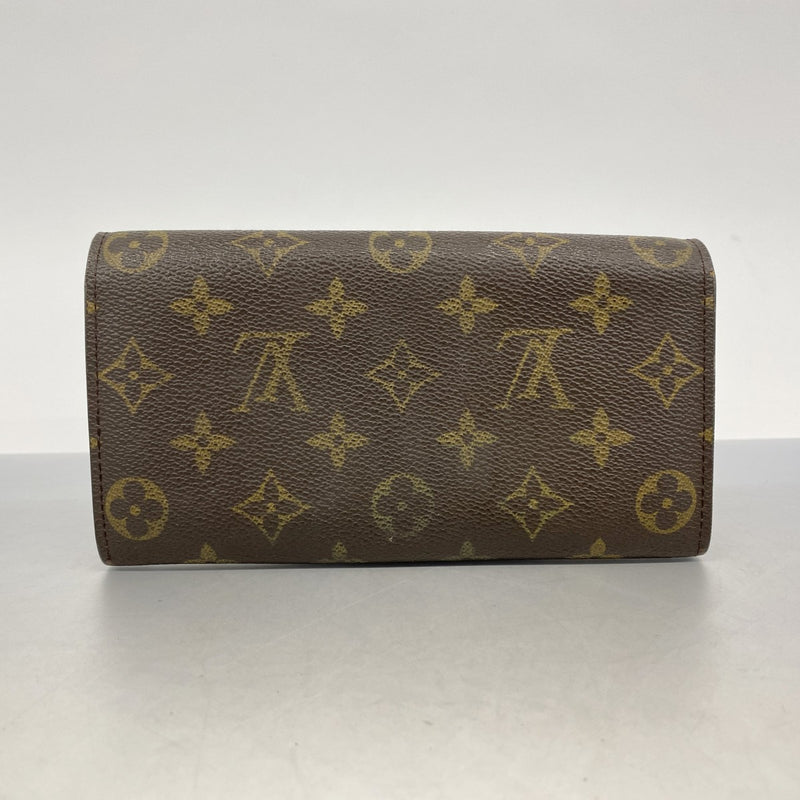 外観美 ルイヴィトン モノグラム ポシェット ポルトモネ クレディ 856 LOUIS VUITTON(ルイヴィトン) 長財布 モノグラム ポシェット