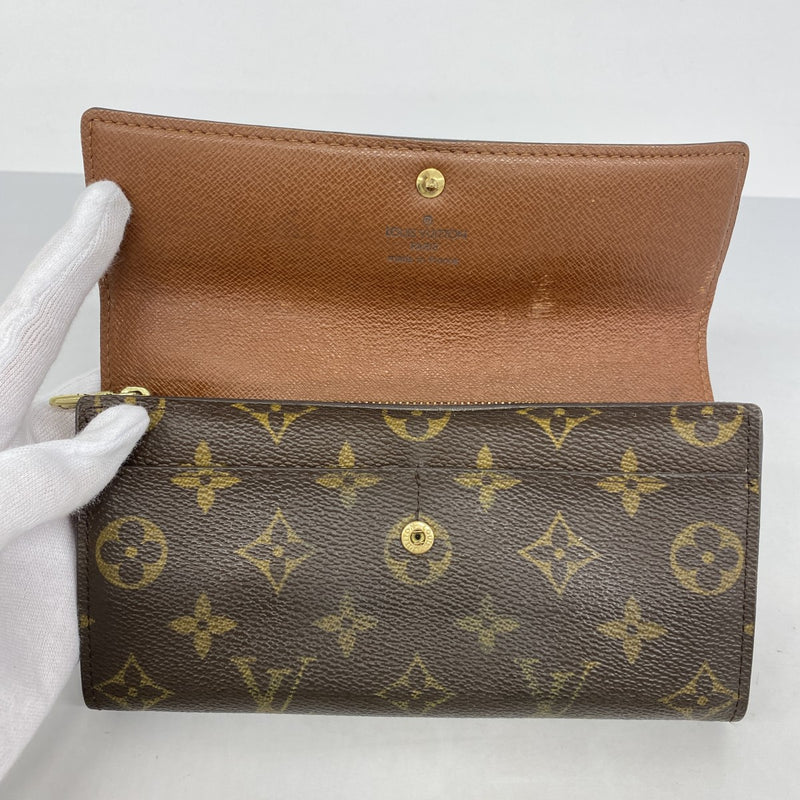 美品 ルイヴィトン モノグラム ポシェット ポルトモネ クレディ 長財布 850 5mc3836】ルイヴィトン 長財布 モノグラム ポシェットポルトモネ
