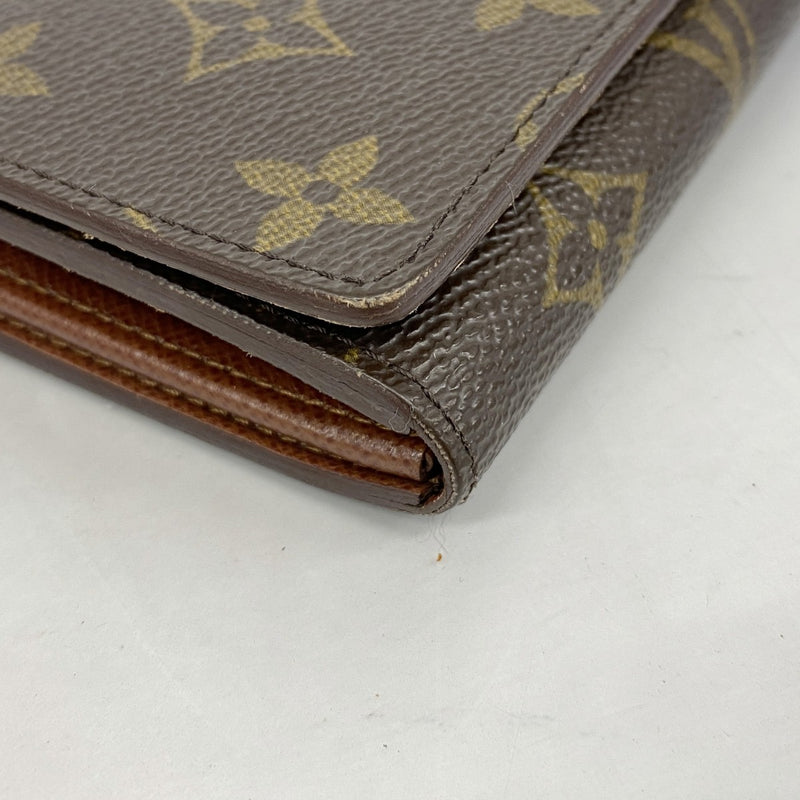 ルイヴィトン ポルトモネビエトレゾール 財布 モノグラム ブラウン 茶色 branddepot-tokyo_t19015