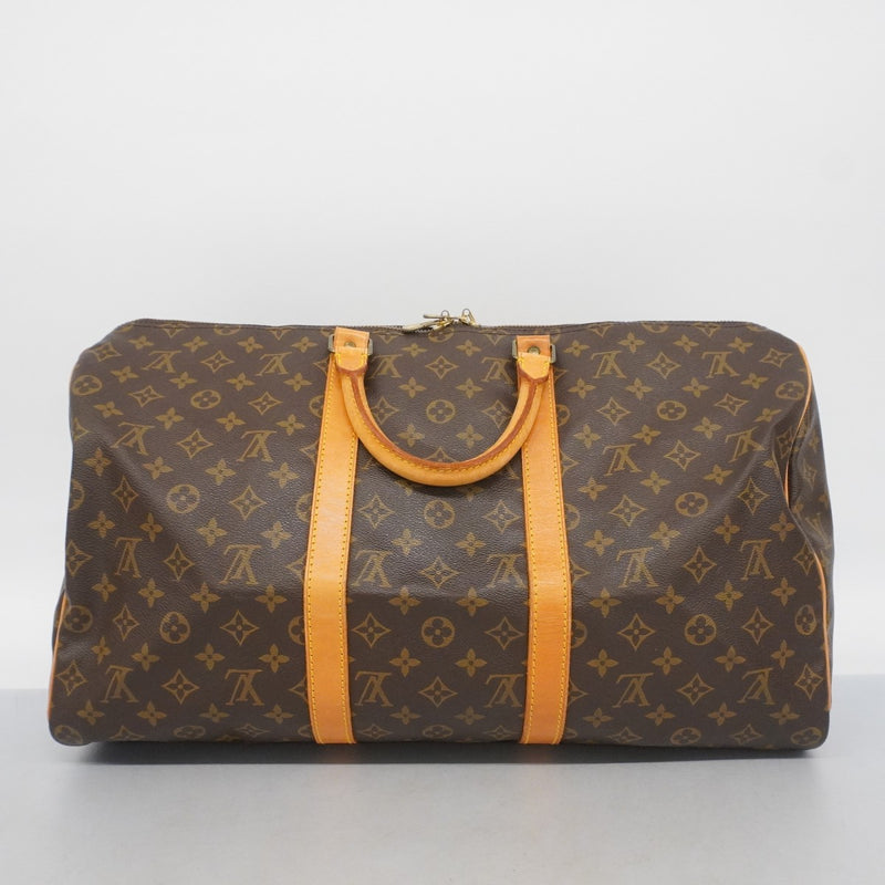 Louis Vuitton ボストンバッグ ブラウンレザー 中古・古着通販】LOUIS VUITTON (ルイ ヴィトン) ボストンバッグ