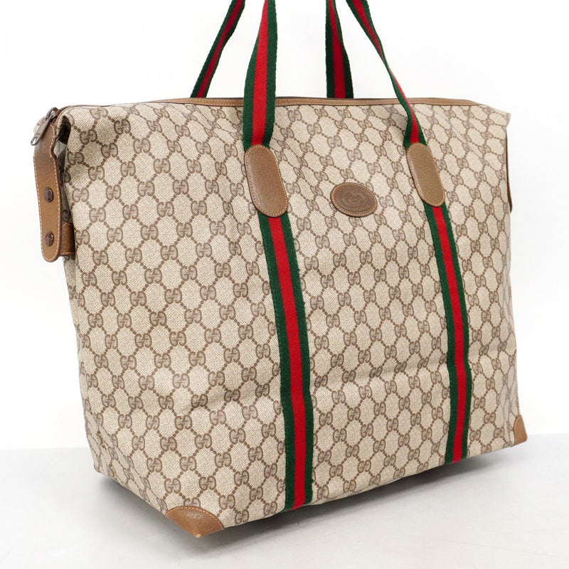 5md4165】グッチ ボストンバッグ GGスプリーム/シェリーライン