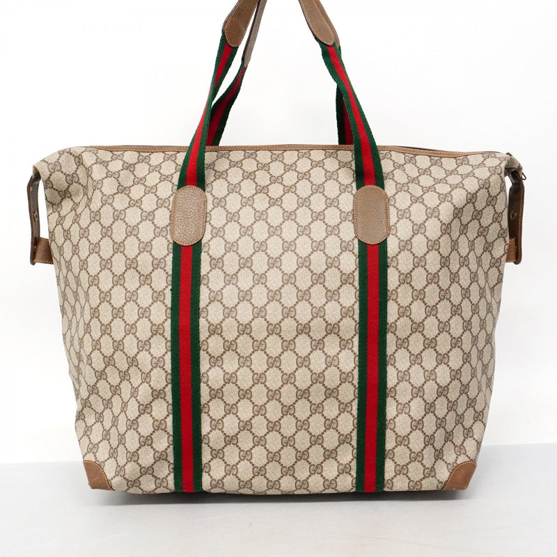 5md4165】グッチ ボストンバッグ GGスプリーム/シェリーライン