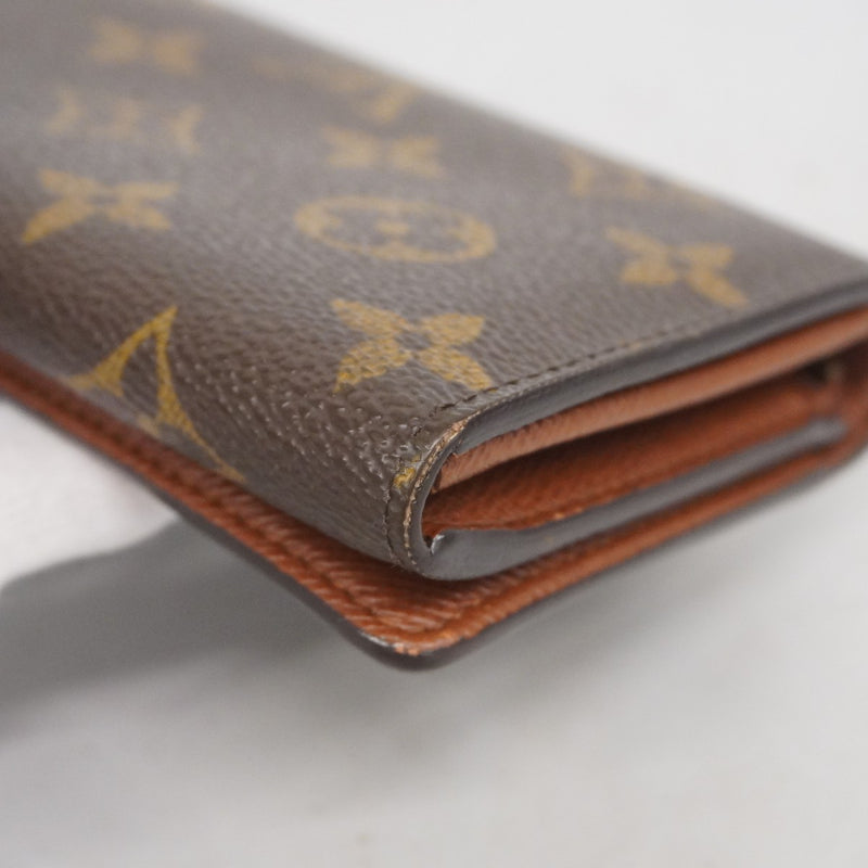 ルイヴィトン ポルトモネビエトレゾール 財布 モノグラム ブラウン 茶色 LOUIS VUITTON ルイ ヴィトン L字ファスナー財布 二つ折り財布