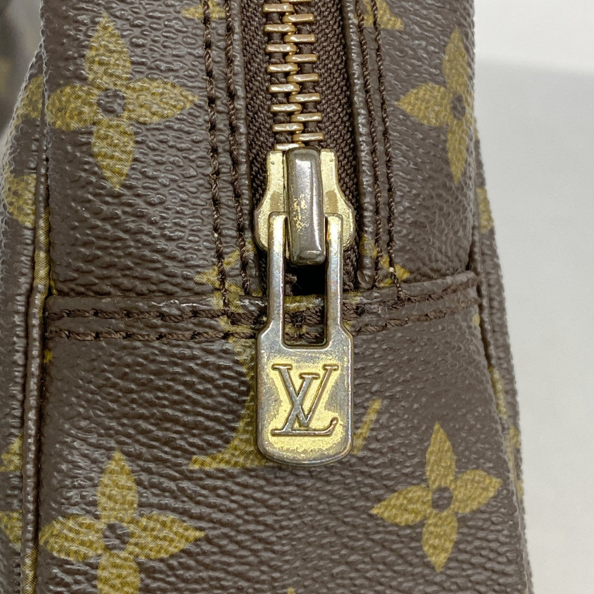 【美品】ルイヴィトン トゥルーストワレット23 モノグラム M47524 ポーチ ルイヴィトントゥルーストワレット 23 14145 ブラウン