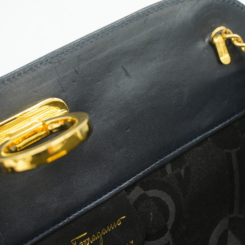 サルヴァトーレフェラガモ　新品　箱あり　US7.5　ガンチーニ　金具　レザー Salvatore Ferragamo (サルヴァトーレフェラガモ) レザー