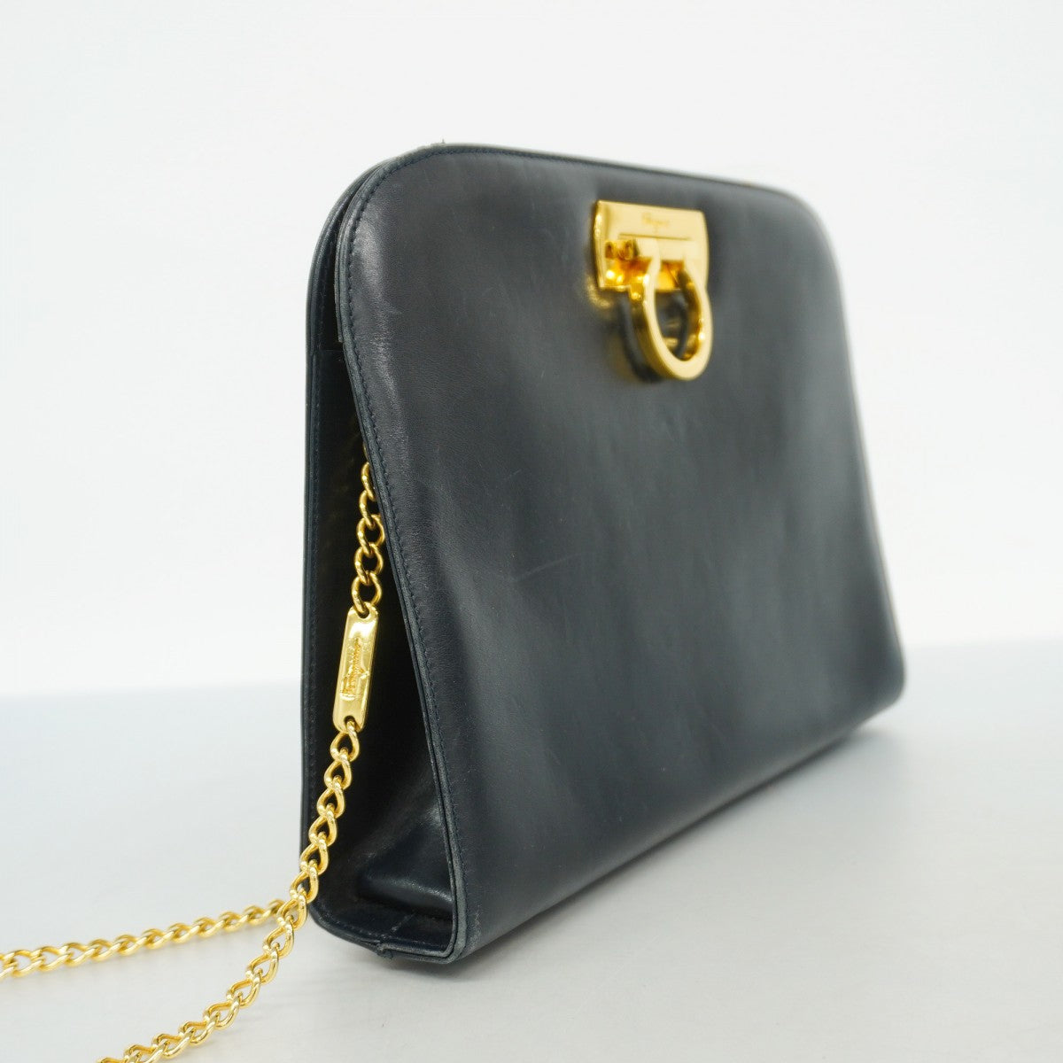 サルヴァトーレフェラガモ ガンチーニ レザーディテール ジャケット ネイビー サルヴァトーレフェラガモ ガンチーニ レザーディテール