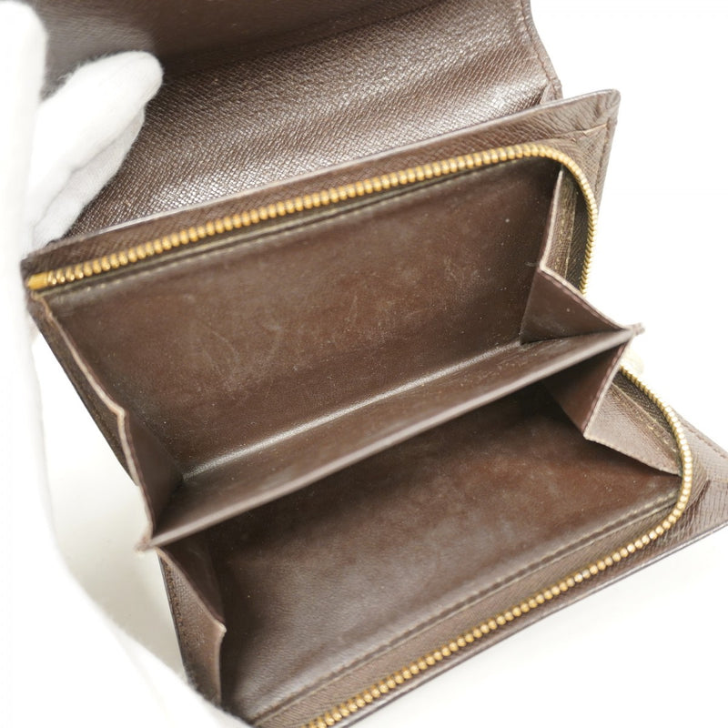 良品 ルイヴィトン ダミエ エベヌ ポルト モネ ビエ トレゾール 862 LOUIS VUITTON 中古 ルイヴィトン ポルトモネ・ビエ・トレゾール