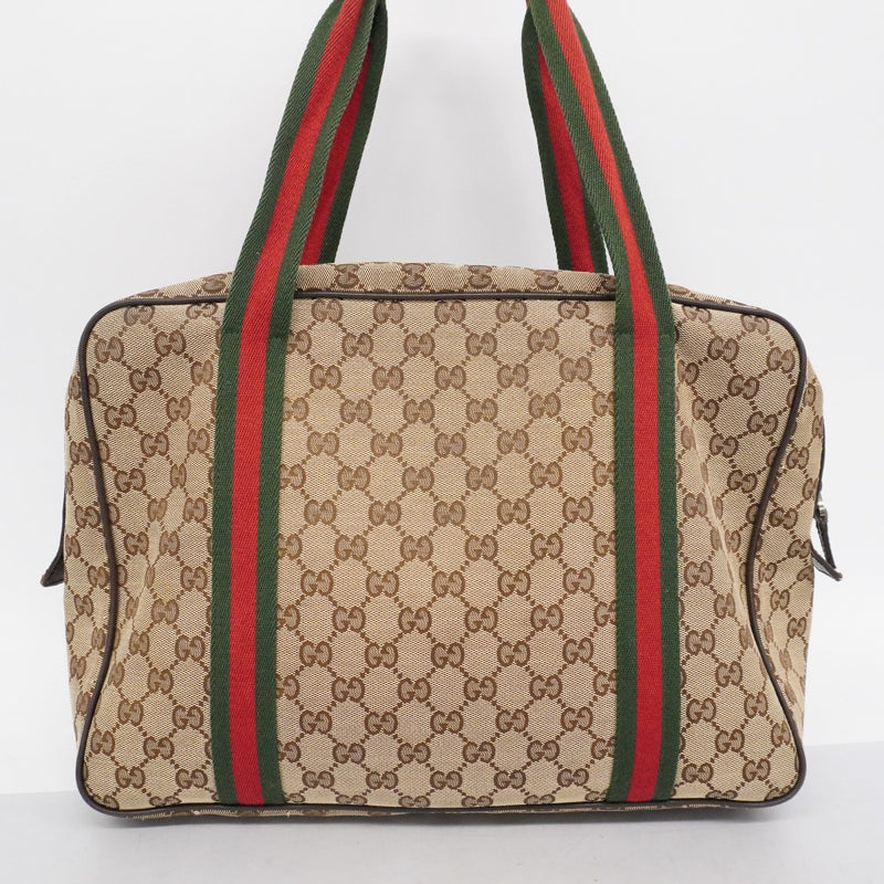 5md4524】グッチ ハンドバッグ GGキャンバス/シェリーライン
