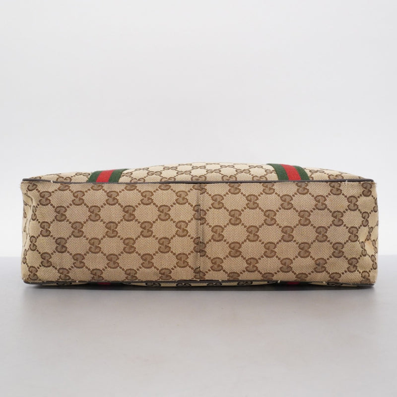 5md4524】グッチ ハンドバッグ GGキャンバス/シェリーライン