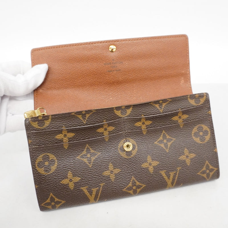 ルイヴィトン LV モノグラムミニ ラン ポルトフォイユサラ 長財布 ブラウン ルイ・ヴィトン(LOUIS VUITTON) ポルトフォイユサラ レディース