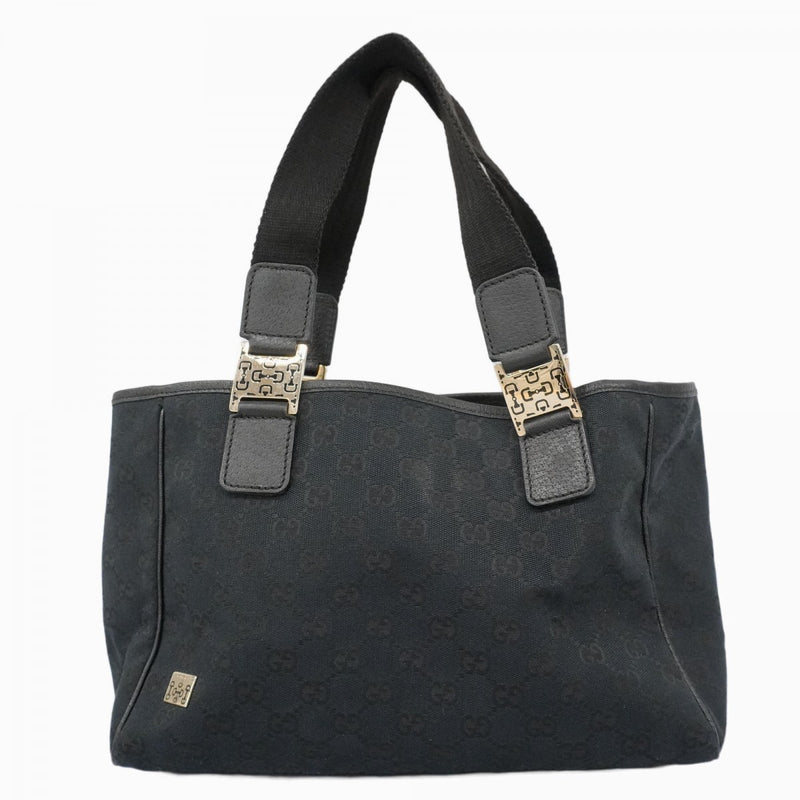GUCCI ブラック ハンドバッグ キャンバス GUCCI GGキャンバス ブラック ハンドバッグ – Tibi Trunk