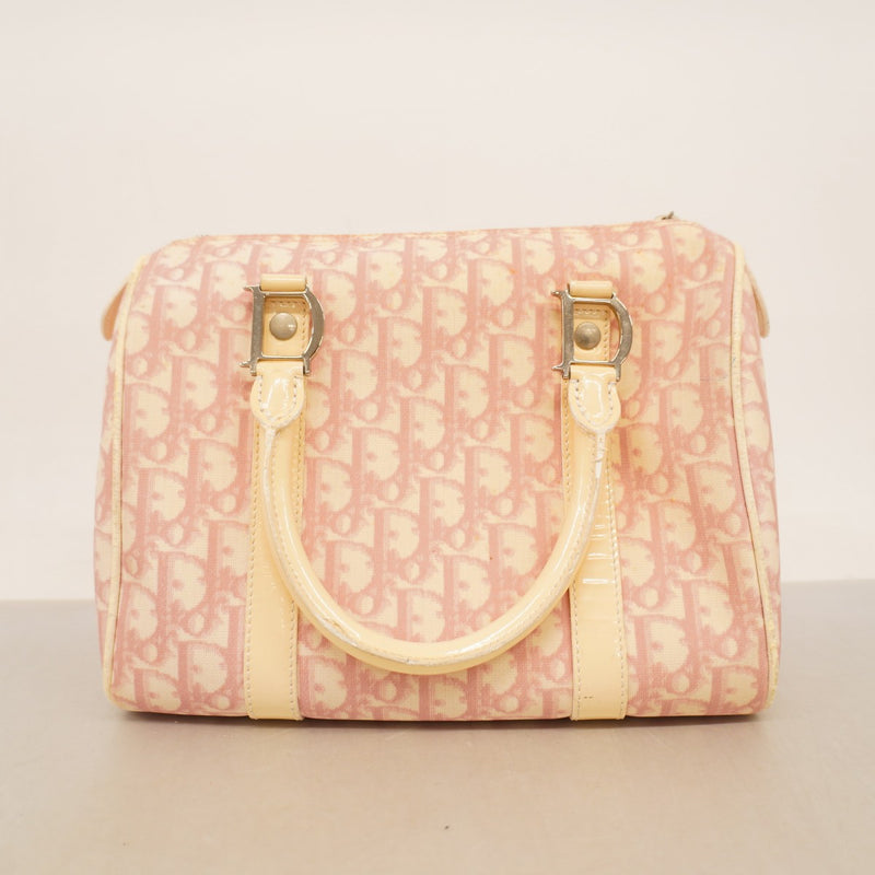 Christian Dior ピンク ビニール　ハンドバッグ 5md5292】クリスチャンディオール ハンドバッグ トロッター PVC