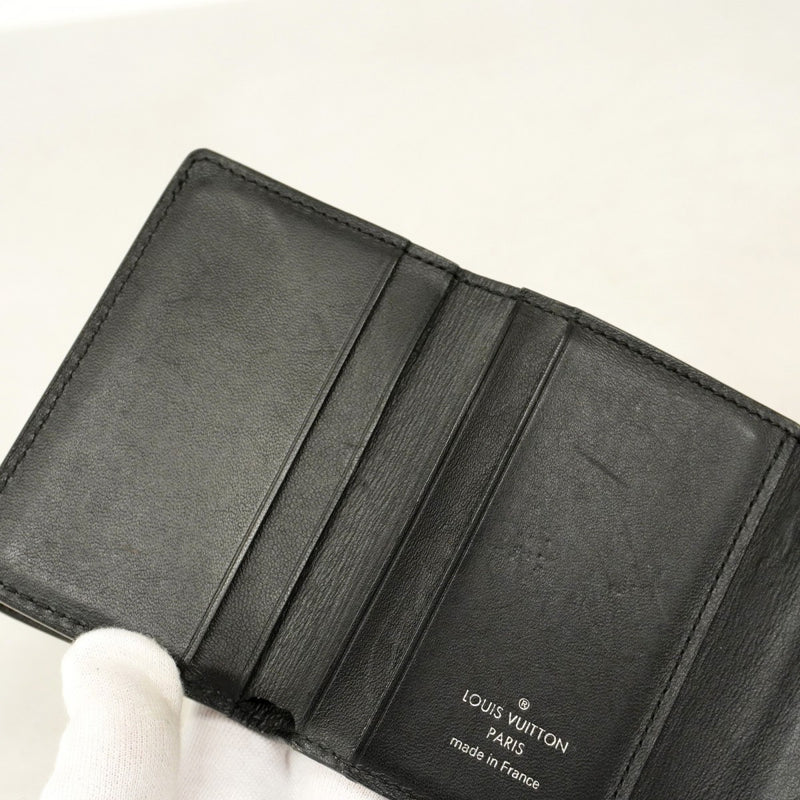 【5md5326】ルイヴィトン 三つ折り財布 マヒナ ポルトフォイユイリスXS M67498 ノワール【中古】レディース