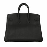 【5me5553-e-g】エルメス ハンドバッグ バーキン25 トゴ ブラック シルバー金具 U刻印【中古】レディース