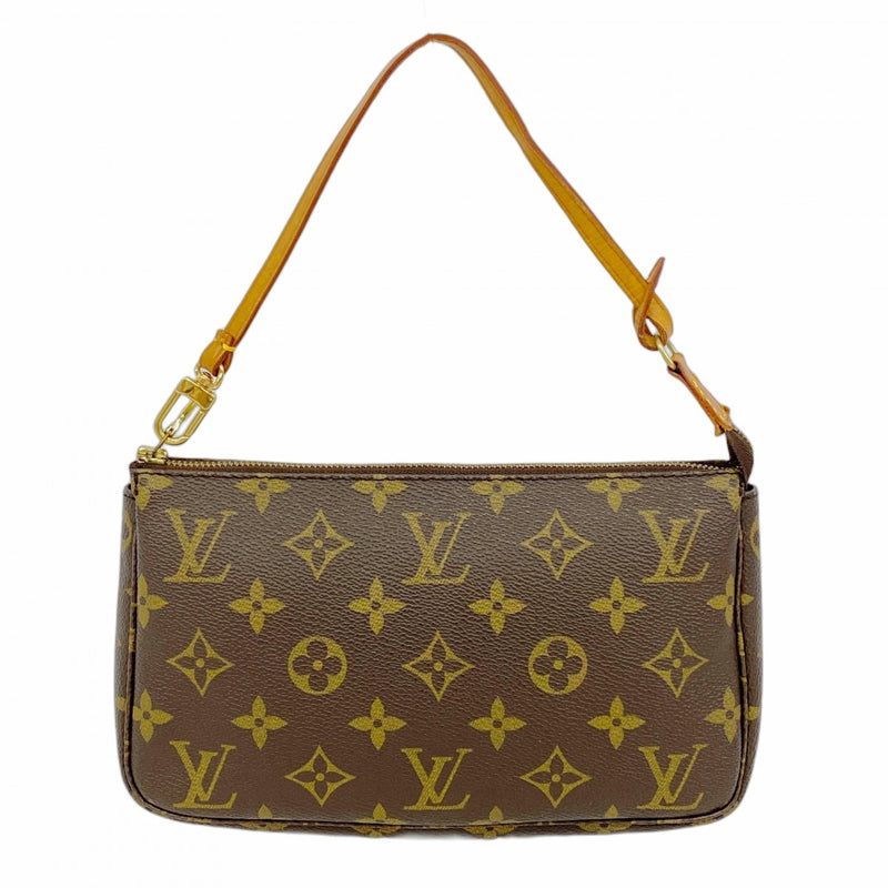 【5me5675】ルイヴィトン ポーチ モノグラム ポシェットアクセソワール M51980 ブラウン【中古】レディース