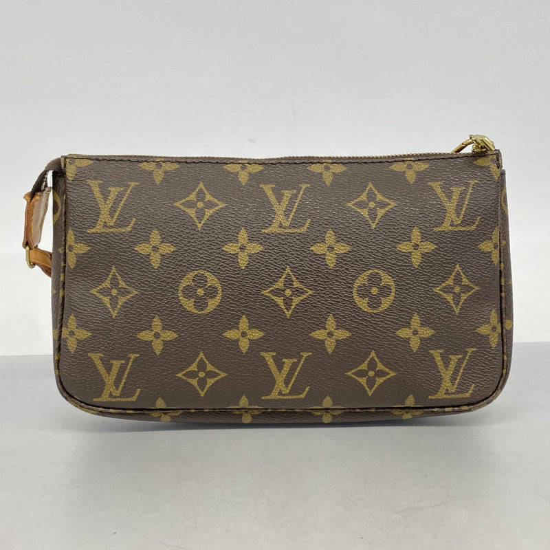 【5me5675】ルイヴィトン ポーチ モノグラム ポシェットアクセソワール M51980 ブラウン【中古】レディース
