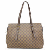 【5me5676】ルイヴィトン ショルダーバッグ ダミエ チェルシー N51119 エベヌ【中古】レディース