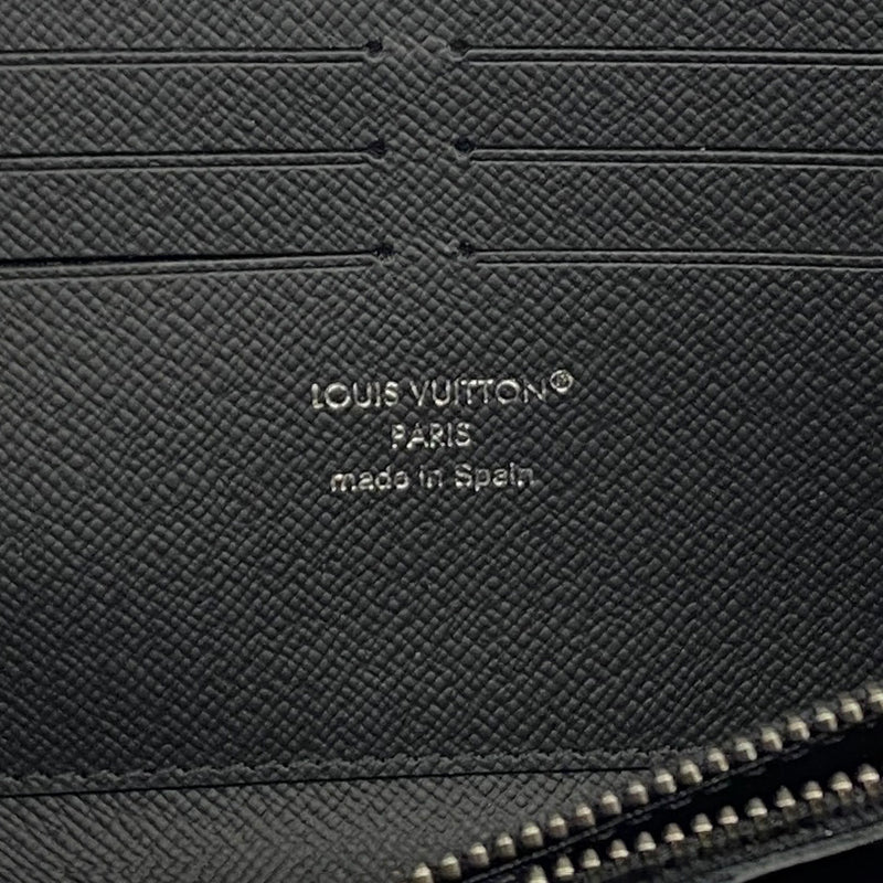 【5me5677】ルイヴィトン 長財布 モノグラム・エクリプス ジッピーウォレットホリゾンタル M11611 ブラック【中古】メンズ