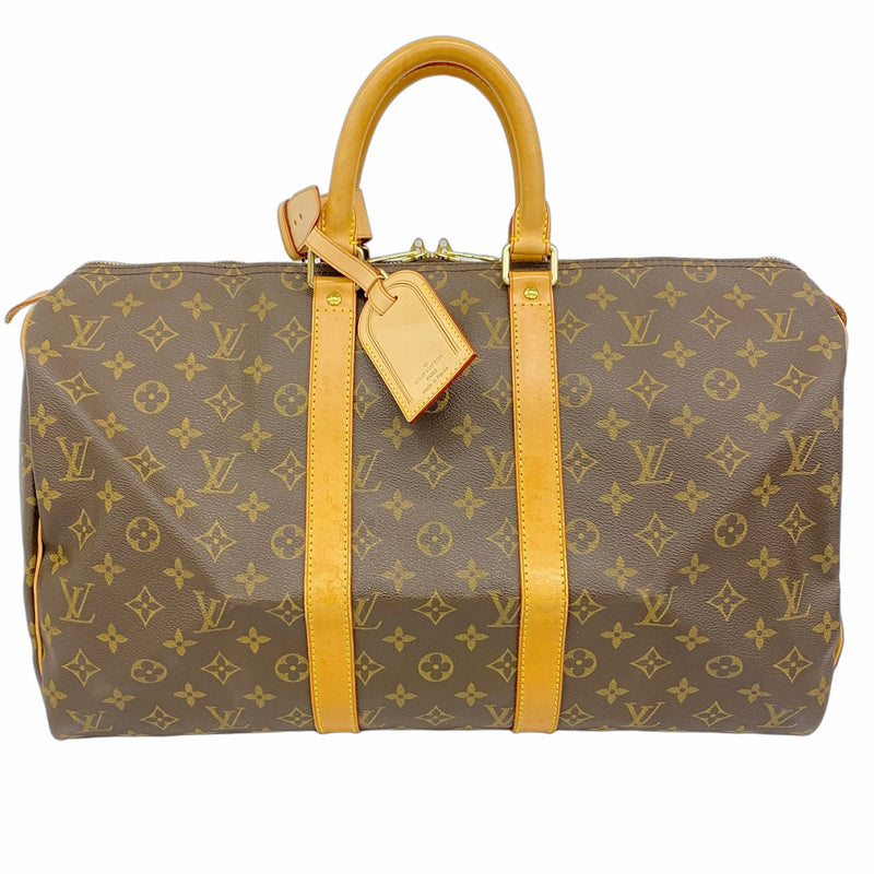 【5me5678】ルイヴィトン ボストンバッグ モノグラム キーポル45 M41428 ブラウン【中古】メンズ レディース ユニセックス