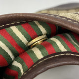 【5me5682】グッチ ショルダーバッグ GGキャンバス インターロッキングG 169947 キャンバス ブラウン シャンパンゴールド金具【中古】レディース