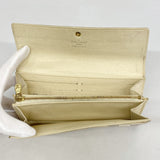 【5me5685】ルイヴィトン 長財布 ダミエ・アズール ポルトフォイユサラ N61735 ホワイト【中古】レディース