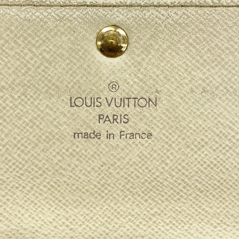 【5me5685】ルイヴィトン 長財布 ダミエ・アズール ポルトフォイユサラ N61735 ホワイト【中古】レディース