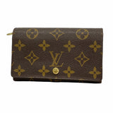 【5me5686】ルイヴィトン 財布 モノグラム ポルトモネビエトレゾール M61730 ブラウン【中古】レディース