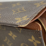 【5me5686】ルイヴィトン 財布 モノグラム ポルトモネビエトレゾール M61730 ブラウン【中古】レディース