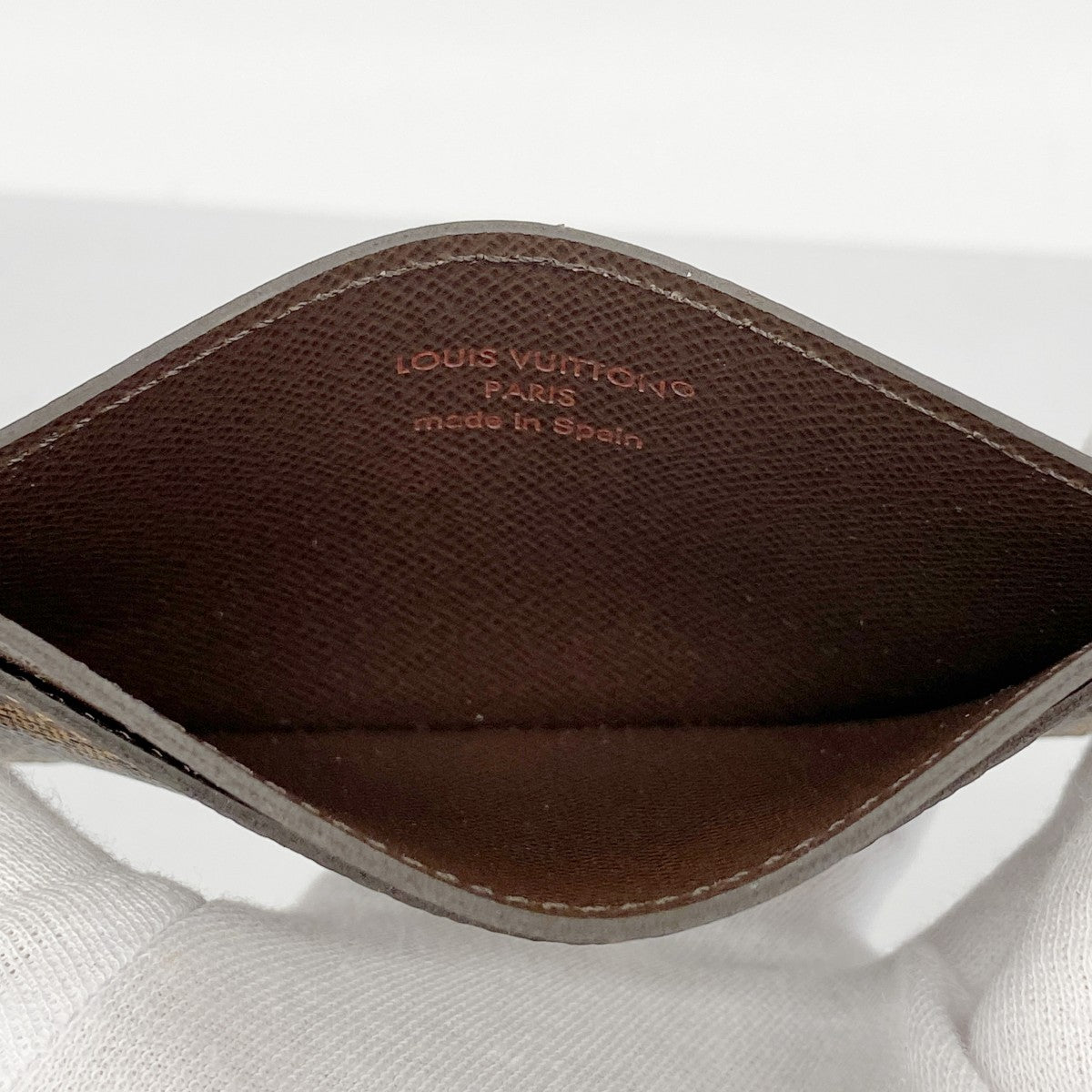 【5me5689】ルイヴィトン カードケース ダミエ ポルトカルトサーンプル N61722 エベヌ【中古】メンズ レディース ユニセックス