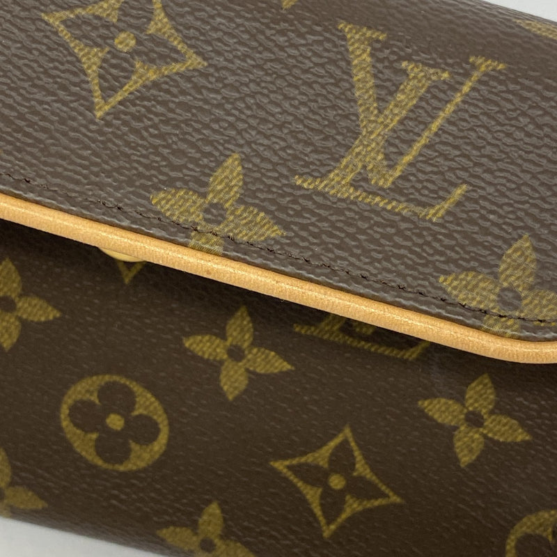 【5me5700】ルイヴィトン ウエストバッグ モノグラム ポシェットフロランティーヌ M51855 ブラウン【中古】レディース
