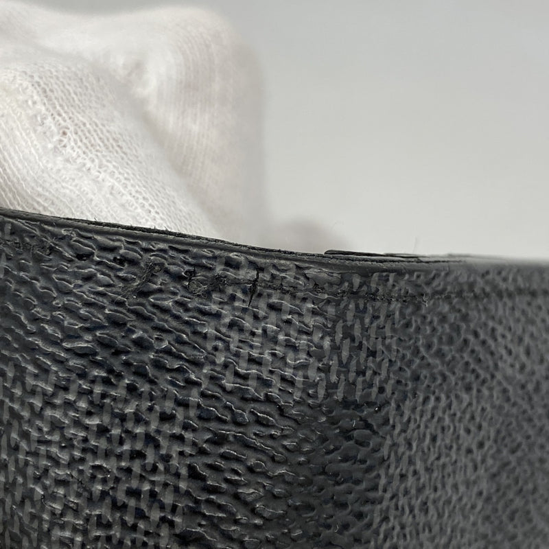 【5me5702】ルイヴィトン 長財布 ダミエ・グラフィット ポルトフォイユブラザ N62665 ブラック【中古】メンズ