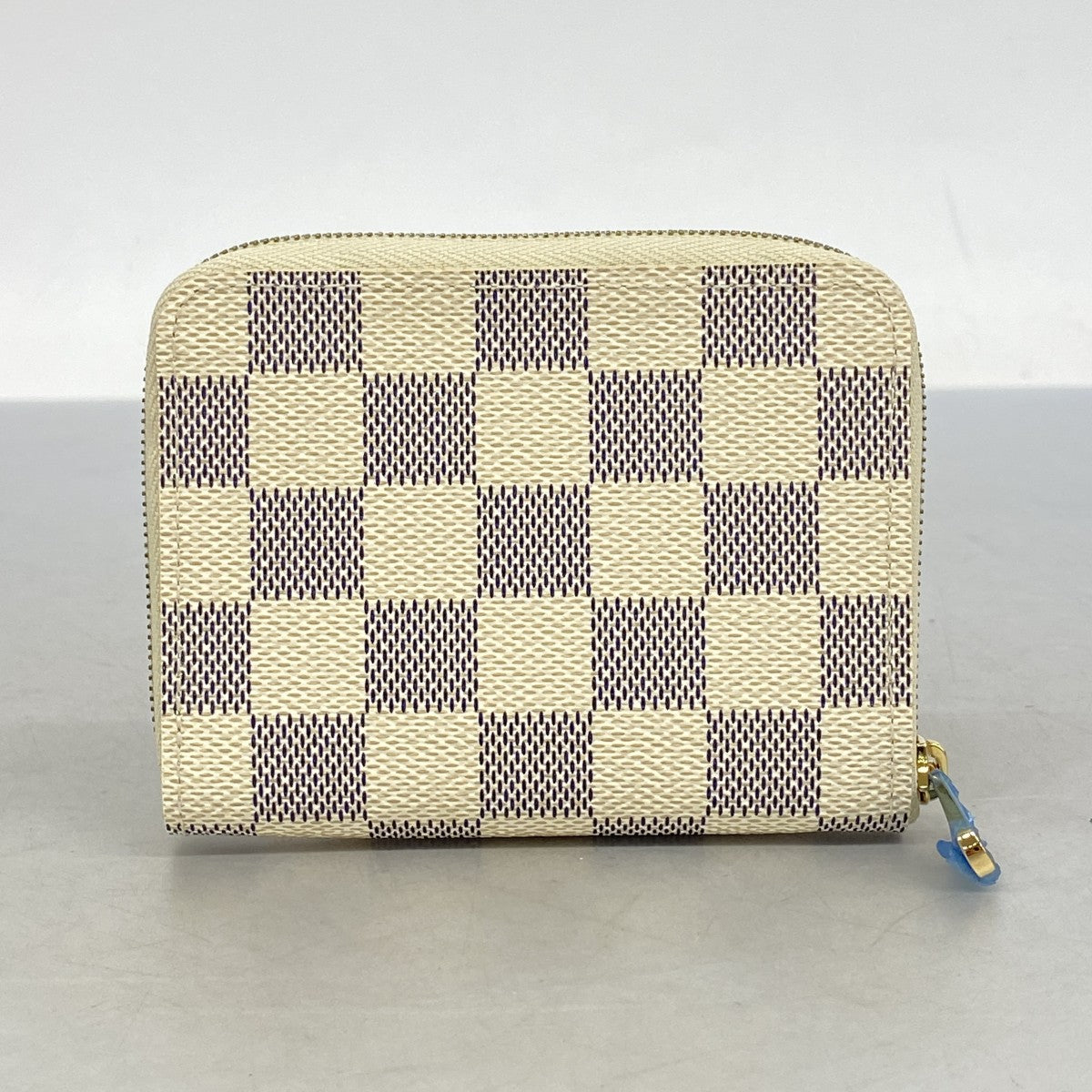 【5me5704】ルイヴィトン コインケース ダミエ・アズール ジッピーコインパース N63069 ホワイト【中古】レディース