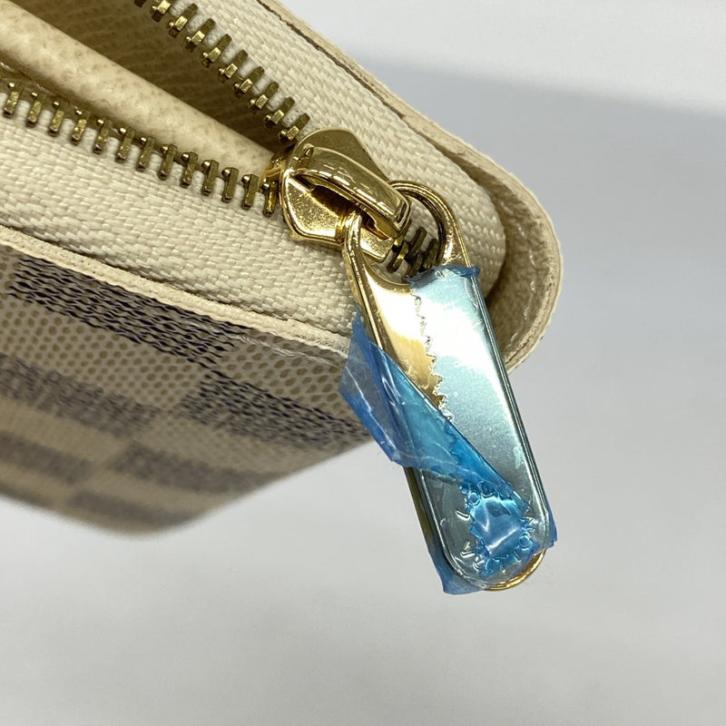 【5me5704】ルイヴィトン コインケース ダミエ・アズール ジッピーコインパース N63069 ホワイト【中古】レディース