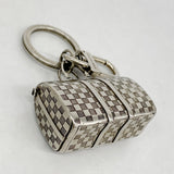 【5me5706】ルイヴィトン キーホルダー ダミエ ザ キーポル チャーム M00023 シルバー【中古】メンズ レディース ユニセックス