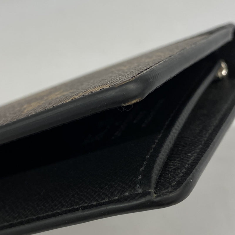 【5me5708】ルイヴィトン 長財布 モノグラム・マカサー ポルトフォイユブラザ M69410 ブラウン ブラック【中古】メンズ