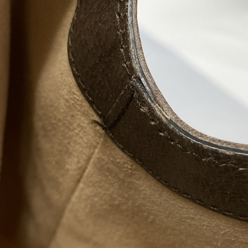 【5me5709】グッチ トートバッグ オフィディア 524537 PVC ブラウン ゴールド金具 2wayバッグ【中古】レディース