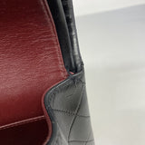 【5me5722-h】シャネル ショルダーバッグ マトラッセ Wフラップ Wチェーン ラムスキン ブラック ゴールド金具【中古】レディース