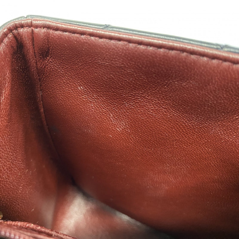 【5me5723-h】シャネル ショルダーバッグ マトラッセ ラムスキン ブラック ゴールド金具【中古】レディース