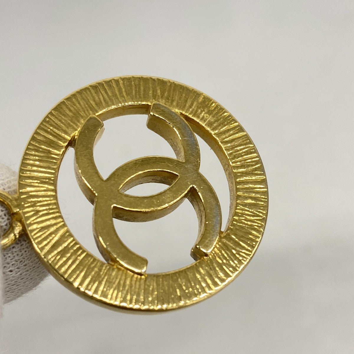 【5me5726-h】シャネル ベルト チェーン ブラック ゴールド ゴールド金具【中古】レディース