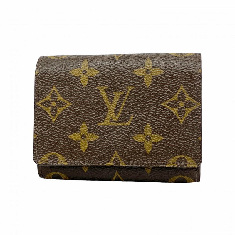 【5me5743】ルイヴィトン 名刺入れ モノグラム アンヴェロップカルトドゥヴィジット M62920 ブラウン【中古】メンズ レディース ユニセックス