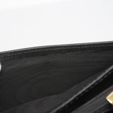 【5me6267】サルヴァトーレフェラガモ 長財布 ヴァラ レザー ブラック ゴールド金具【中古】レディース