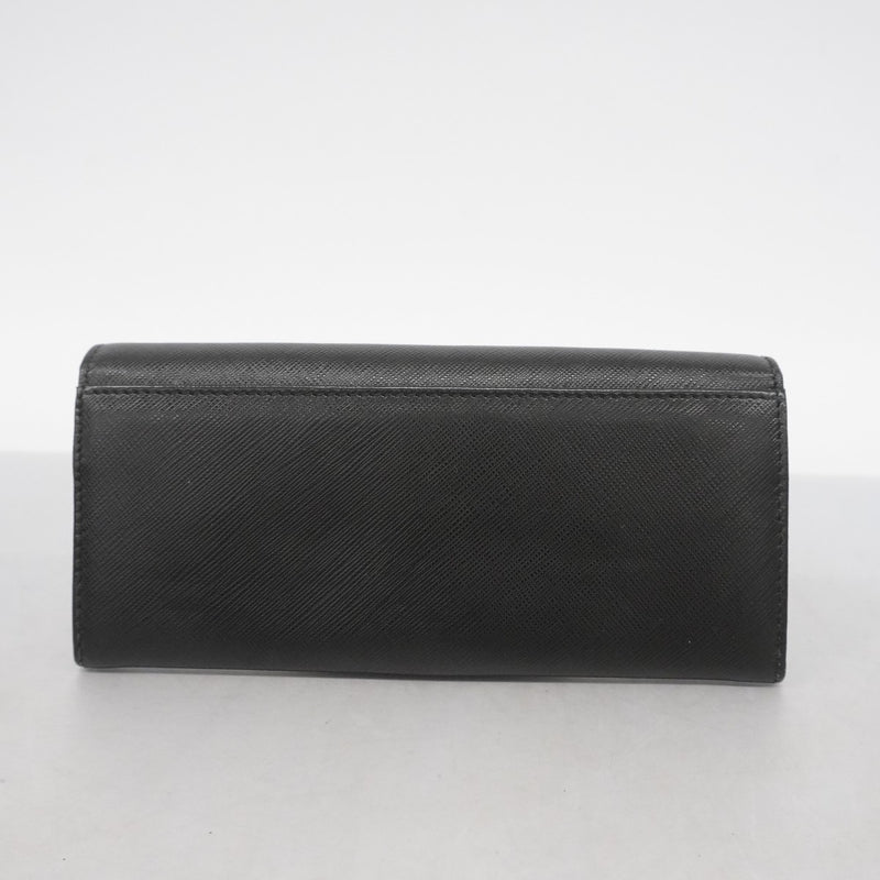 【5me6267】サルヴァトーレフェラガモ 長財布 ヴァラ レザー ブラック ゴールド金具【中古】レディース