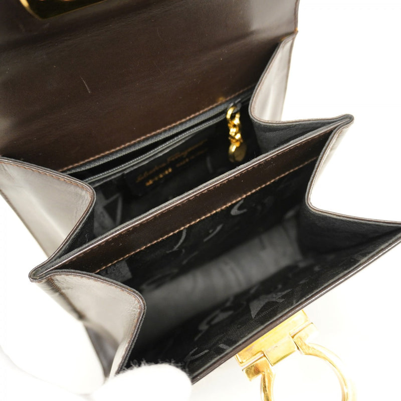 Salvatore Ferragamoハンドバッグ　ゴールド金具 5me6594】サルヴァトーレフェラガモ ハンドバッグ ガンチーニ