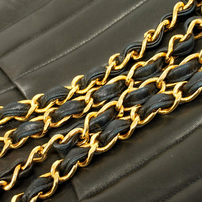 5ob1023-h】シャネル ショルダーバッグ マドモアゼル Wチェーン