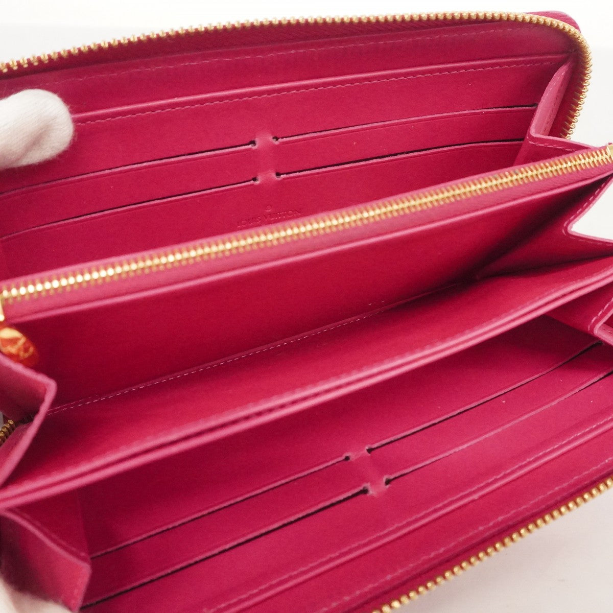 5ob1149】ルイヴィトン 長財布 ヴェルニ イカットフラワー ジッピー